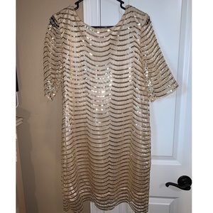 Gold dress
